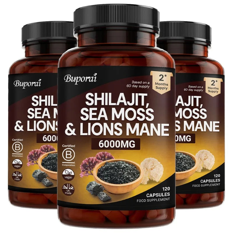 Shilajit 3-in-1 with Sea Moss &amp; Lion’s Mane