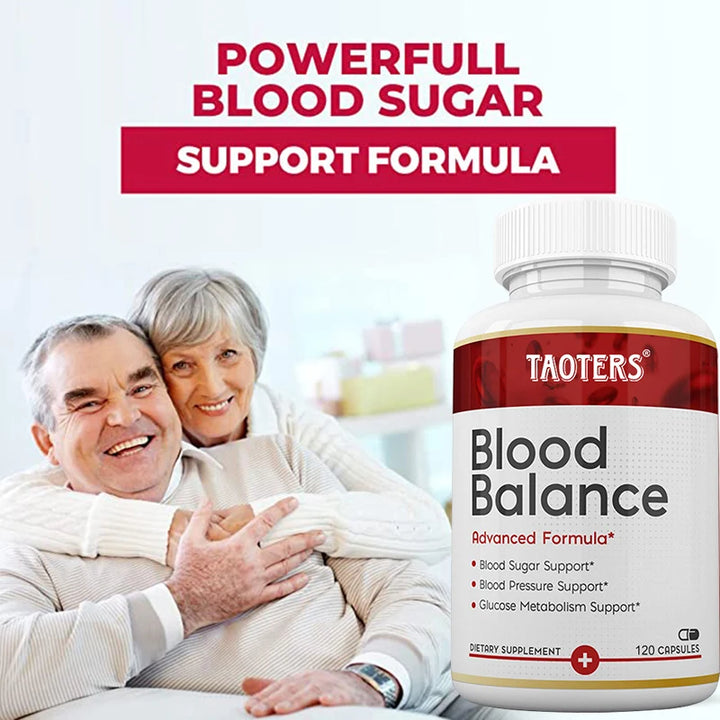 Natural Blood Balance Capsules - Vitamin C, B6,12,Hawthorn, Heart &amp; Blood Sugar Balance Circulation Support, Promotes Metabolism