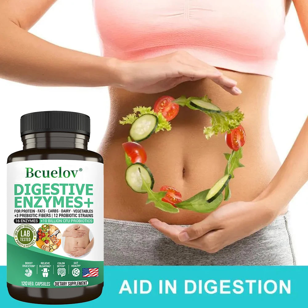 Digestive Enzymes with Prebiotics &amp; Probiotics – 10B CFU
