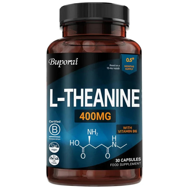 L-Theanine 400mg – Relaxation &amp; Sleep Support