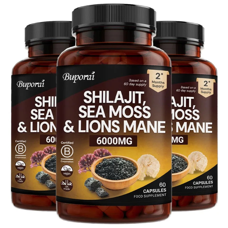 Shilajit 3-in-1 with Sea Moss &amp; Lion’s Mane