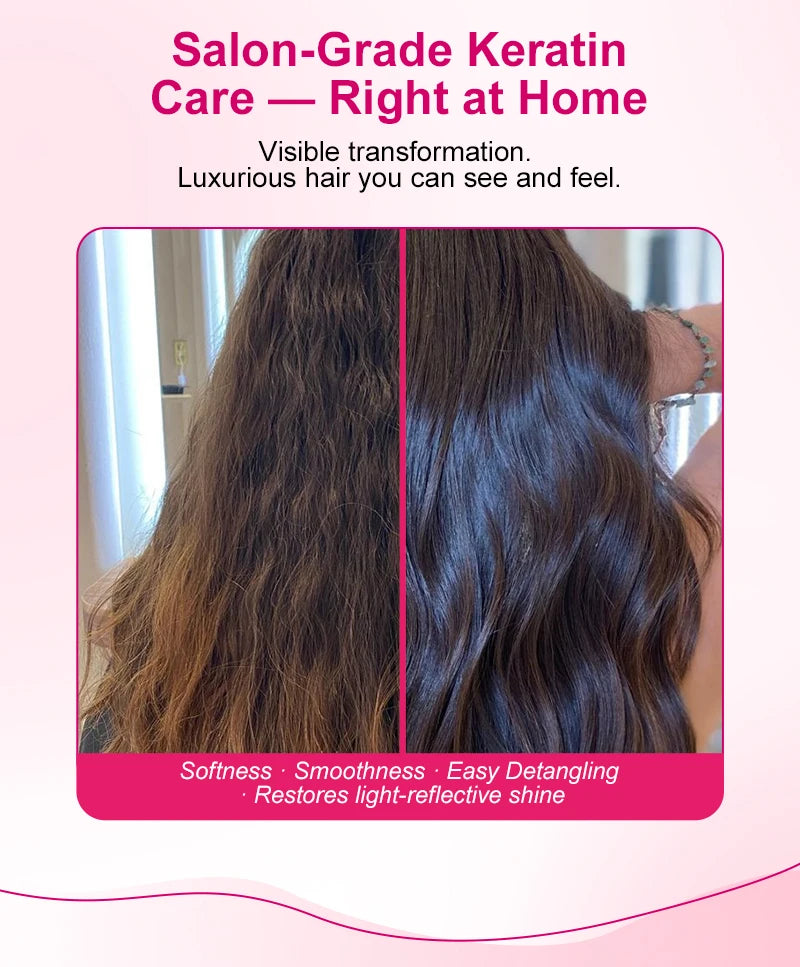 PURC 200g Keratin Hair Mask Straightening Smoothing Collagen Hair Treatment Mask Nourish Repair Damaged Frizz Hair Care Product