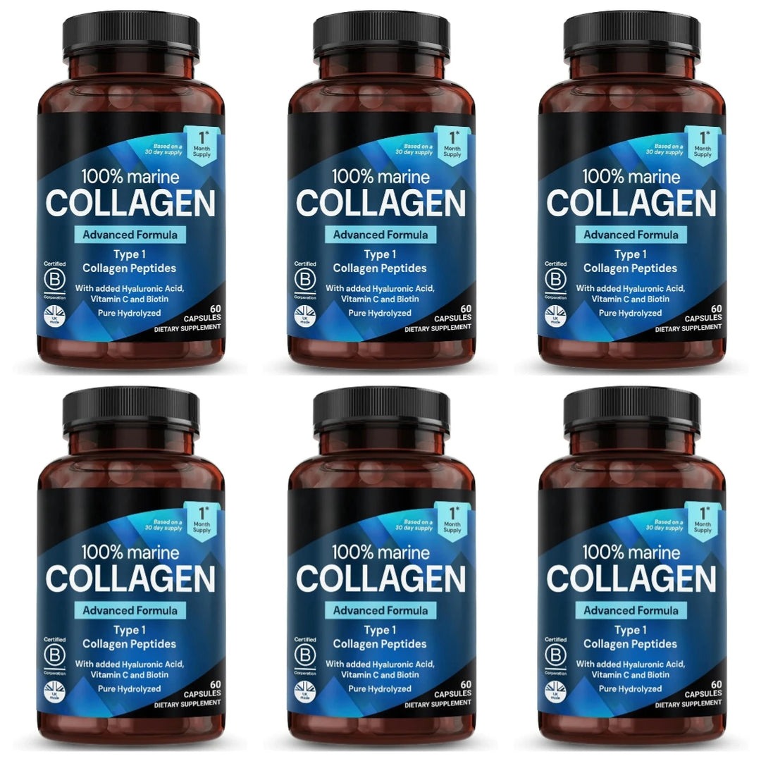 Marine Collagen Capsules – Hyaluronic Acid, Vitamin C &amp; Biotin