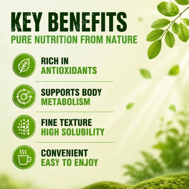 Organic Moringa Powder – Antioxidant &amp; Daily Wellness Support 100g