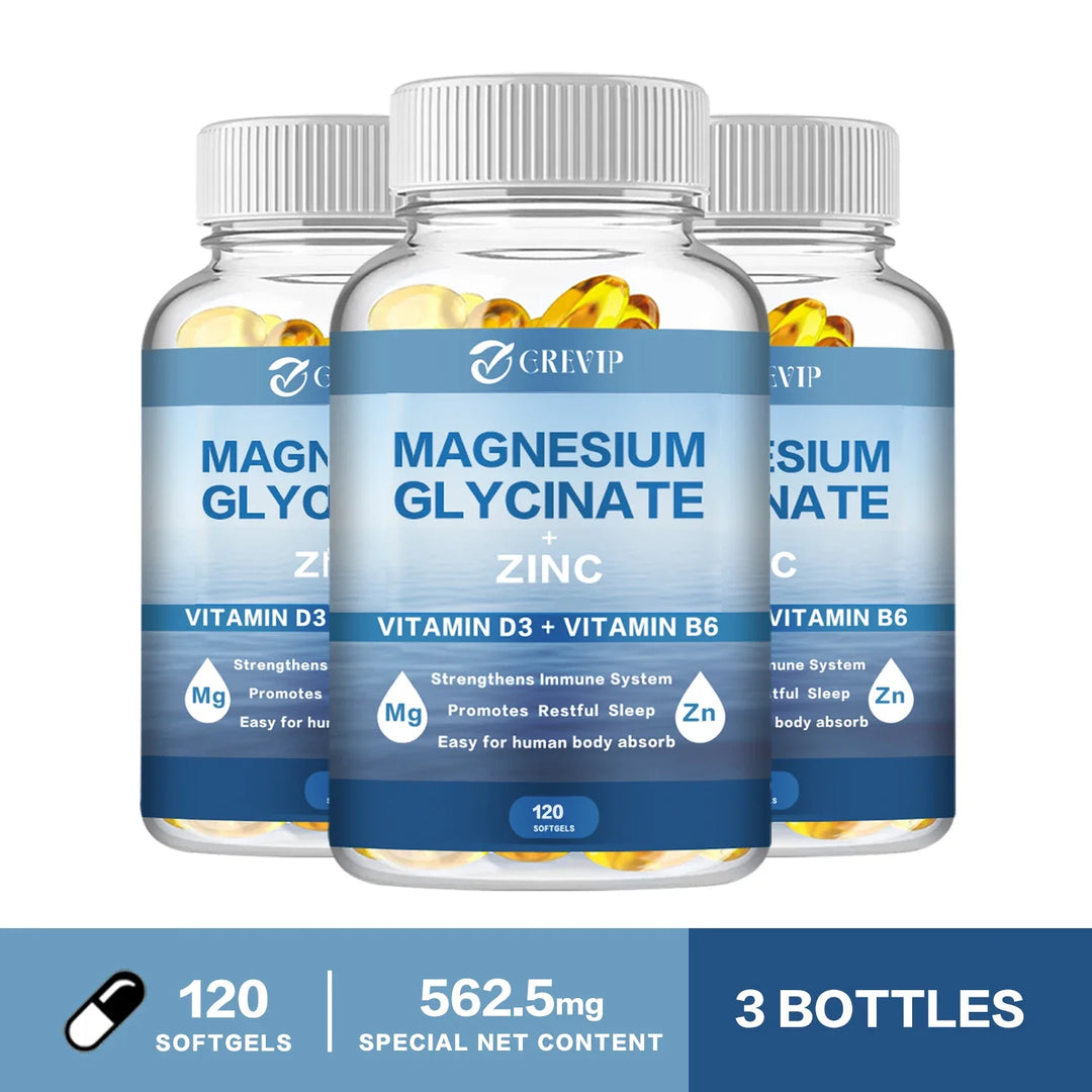 Magnesium Glycinate 500mg with Zinc, D3 &amp; B6