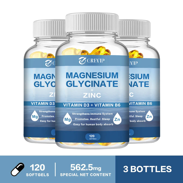 Magnesium Glycinate 500mg with Zinc, D3 &amp; B6
