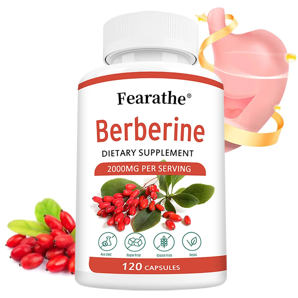 Berberine HCl 2000mg Capsules – Metabolic &amp; Wellness Support