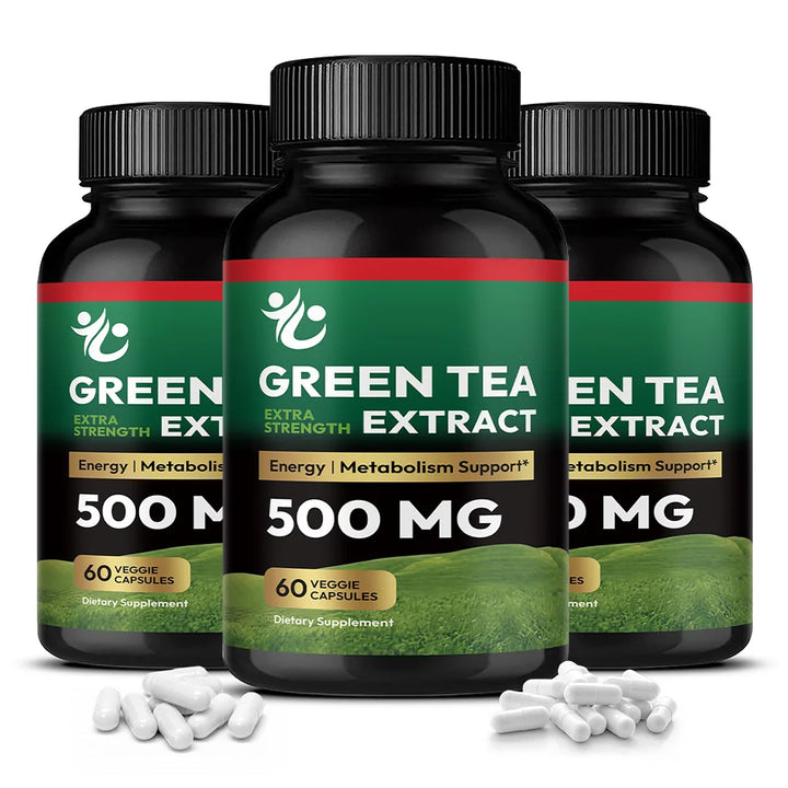 Green Tea Extract EGCG 500mg – Antioxidant &amp; Metabolism Support