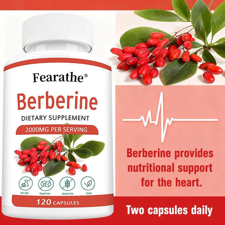 Berberine HCl 2000mg Capsules – Metabolic &amp; Wellness Support