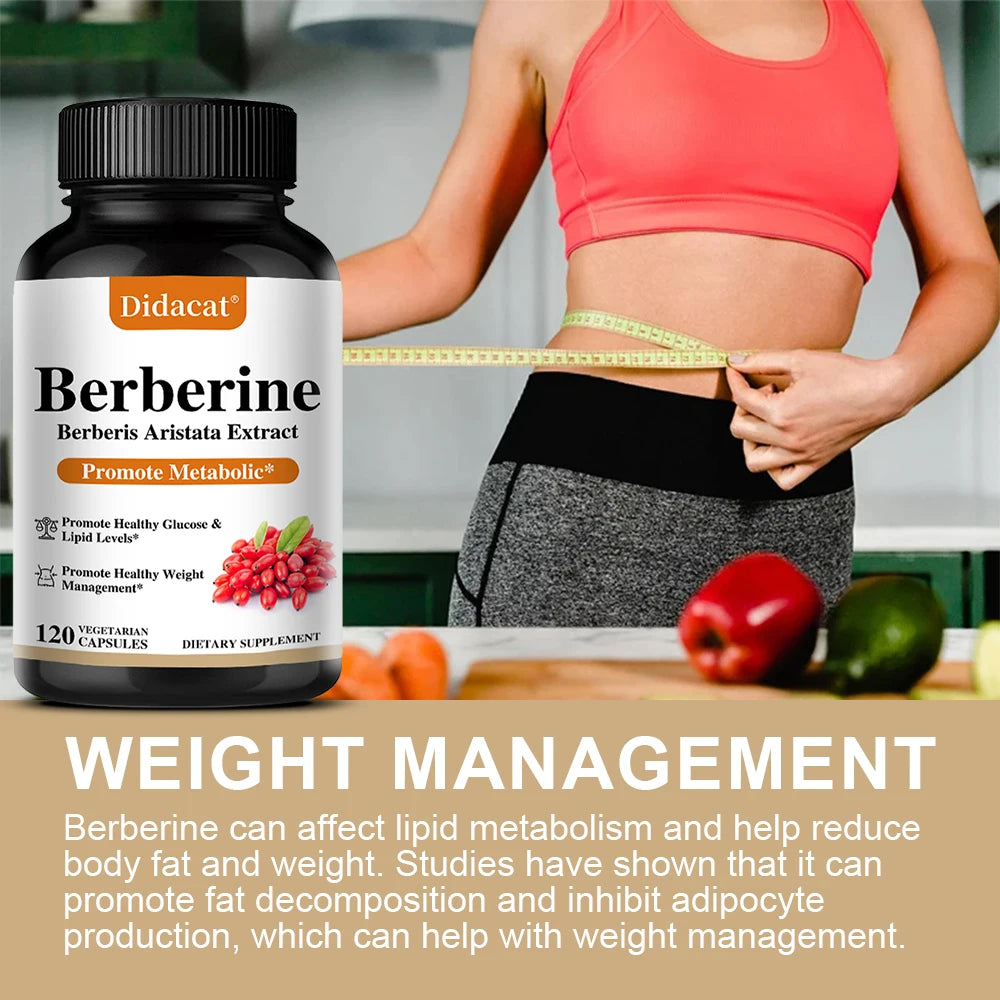 Berberine 500mg Capsules – Metabolism &amp; Weight Management Support