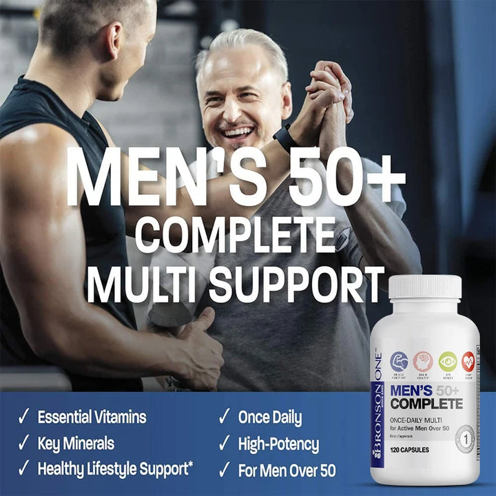 Men’s 50+ Multivitamin &amp; Multimineral – 120 Capsules