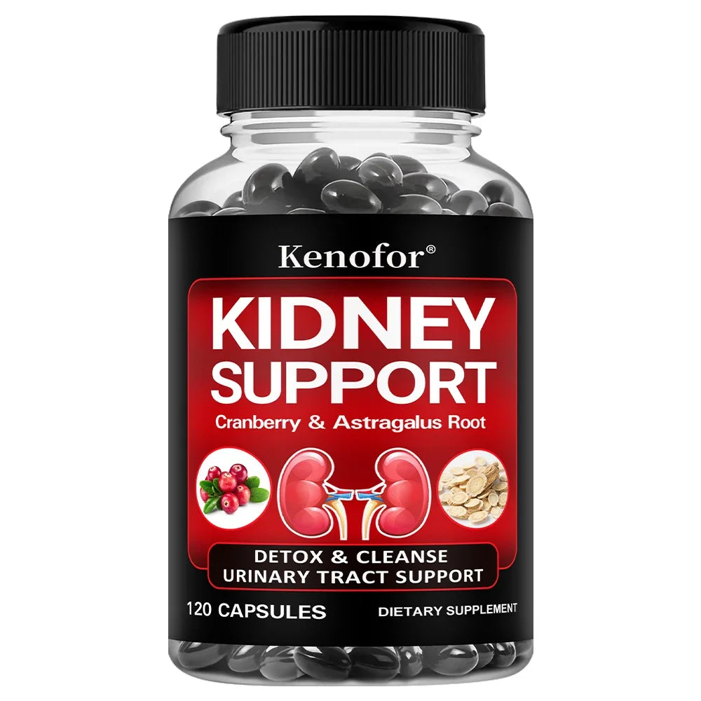 Kidney Support Supplement - with Cranberry for Normal Urinary Tract Health and Bladder Health, Healthy Kidney Function