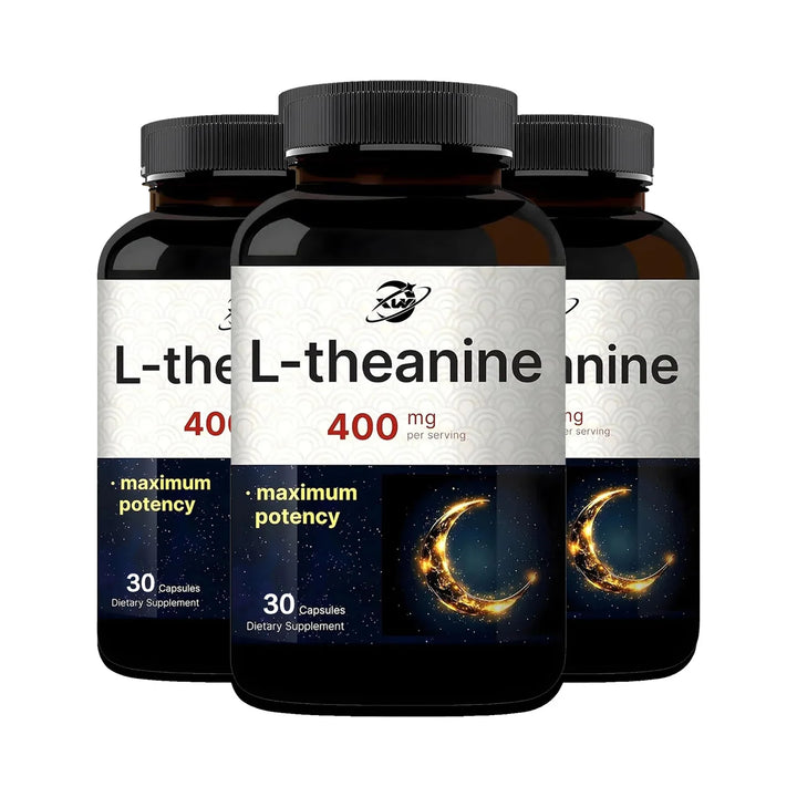 L-Theanine 400mg Supplement – Calm &amp; Relaxation Support