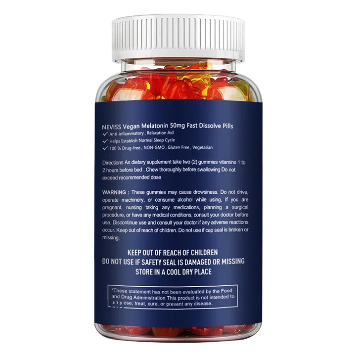 Melatonin 50mg Gummies – Sleep &amp; Stress Support