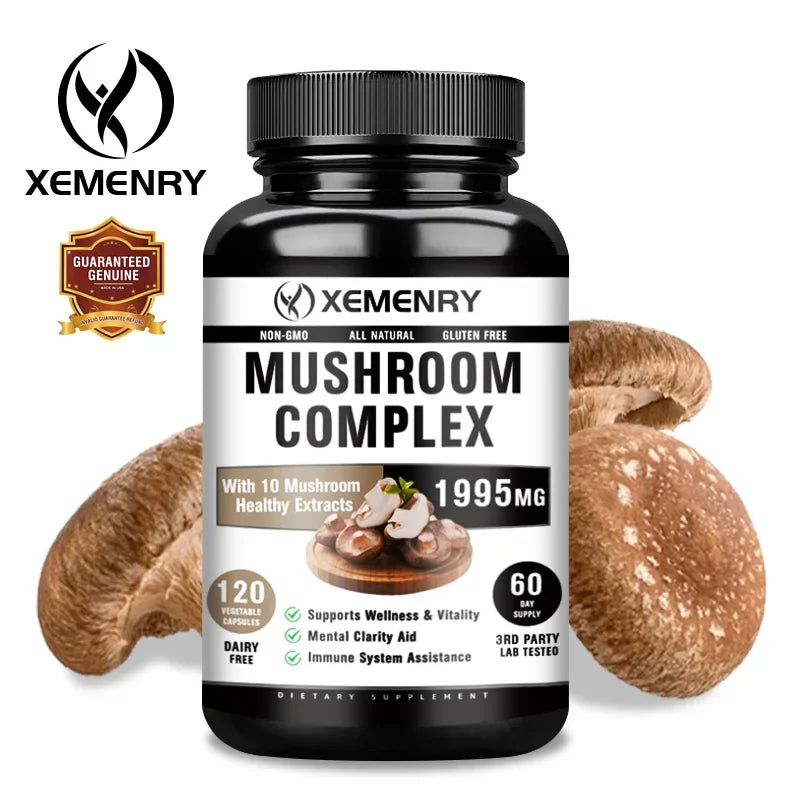 Mushroom Supplement Blend – Energy, Focus &amp; Brain Support