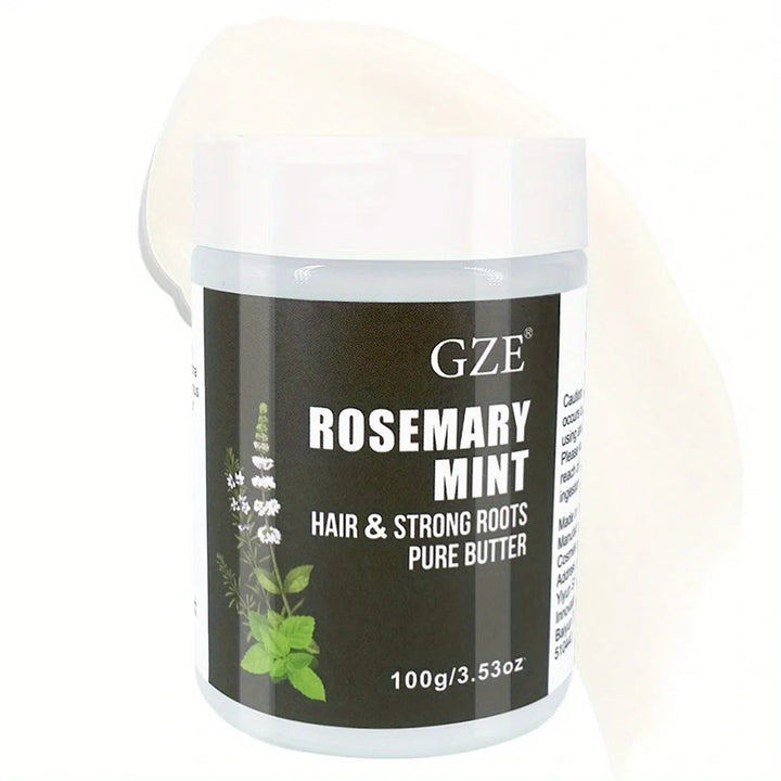 GZE Rosemary Mint Hair &amp; Strong Roots Butter - Natural Hair Growth &amp; Damage Repair Treatment for Stronger, Healthier Hair