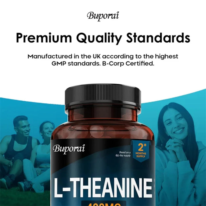 L-Theanine 400mg – Relaxation &amp; Sleep Support