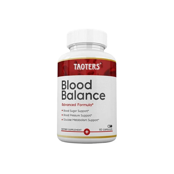 Natural Blood Balance Capsules - Vitamin C, B6,12,Hawthorn, Heart &amp; Blood Sugar Balance Circulation Support, Promotes Metabolism