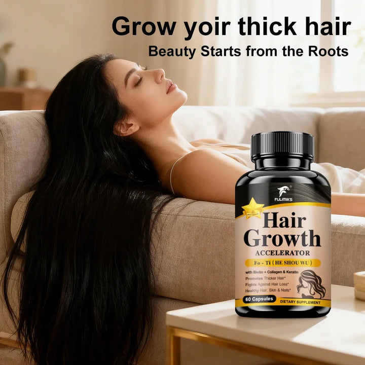 Hair Growth Vitamins Capsules – Hair, Skin &amp; Nails Support