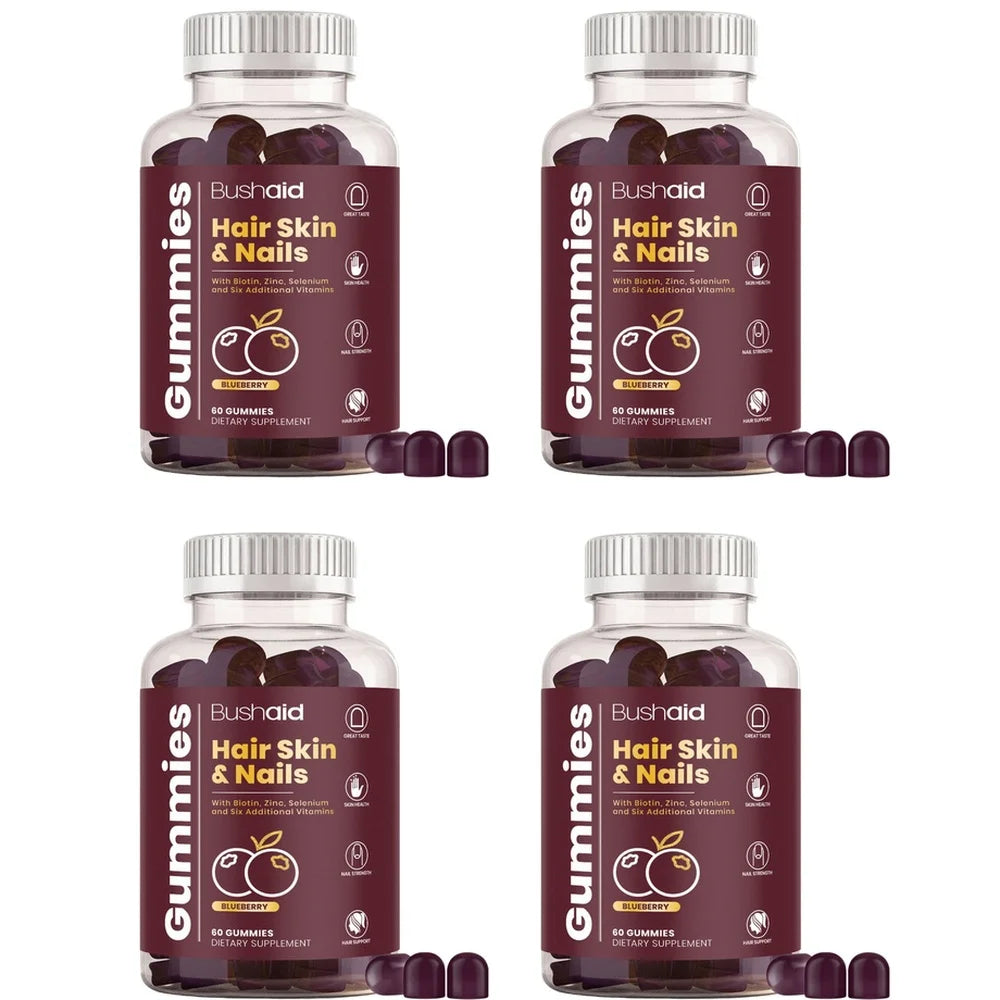 BushAid Hair, Skin &amp; Nails Gummies – Vitamin Complex