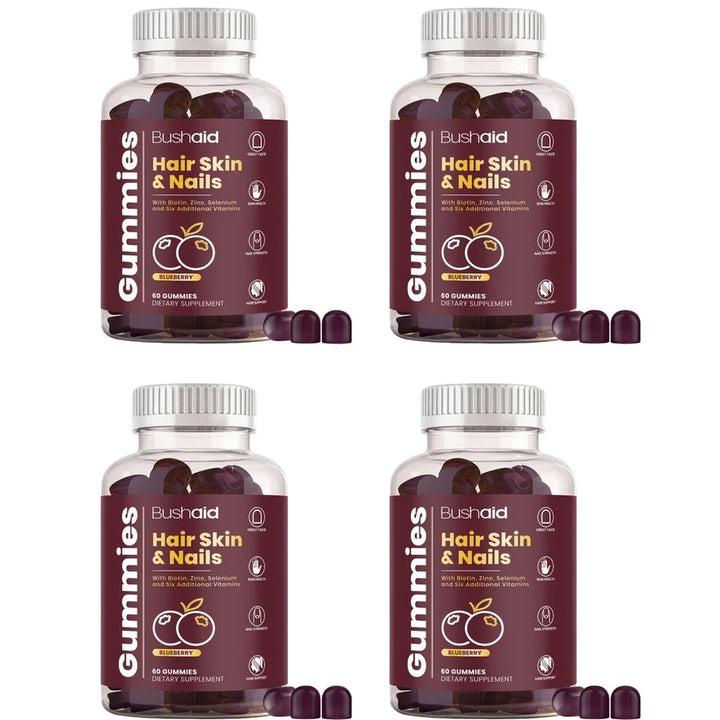 BushAid Hair, Skin &amp; Nails Gummies – Vitamin Complex