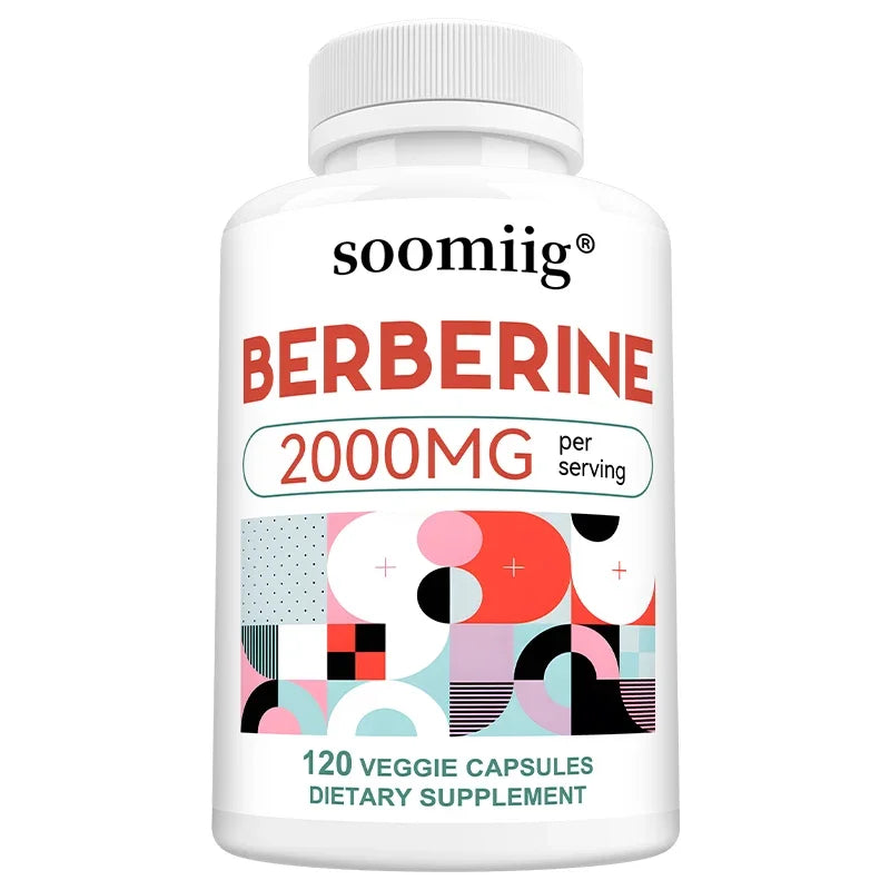 Berberine Capsules 2000mg, Supports Heart, Cardiovascular Health, Digestion, Liver Health, Immunity &amp; Metabolic Balance