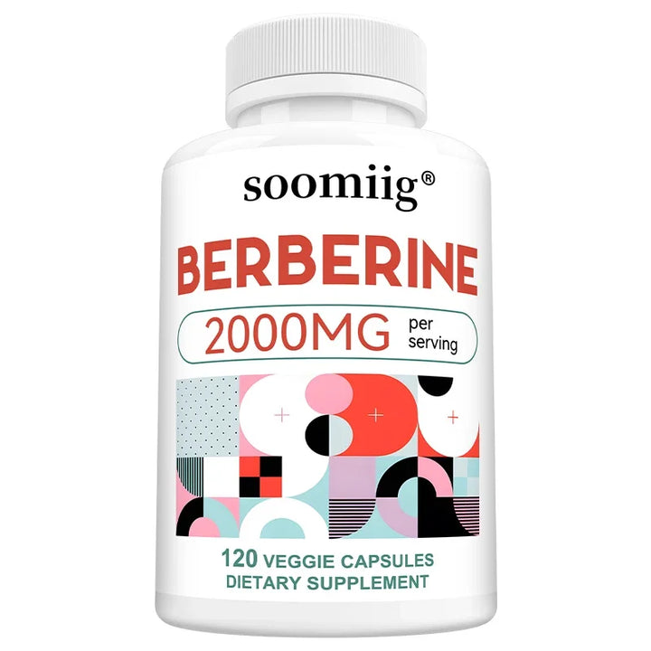 Berberine Capsules 2000mg, Supports Heart, Cardiovascular Health, Digestion, Liver Health, Immunity &amp; Metabolic Balance