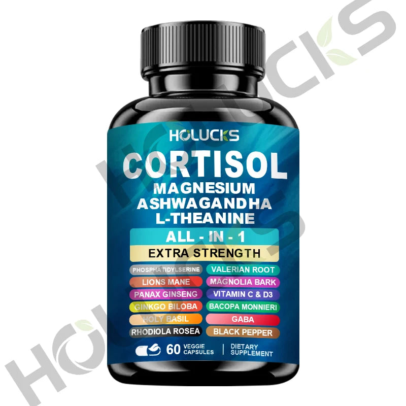 Corti-Soothe Cortisol Support – Magnesium, Ashwagandha &amp; L-Theanine