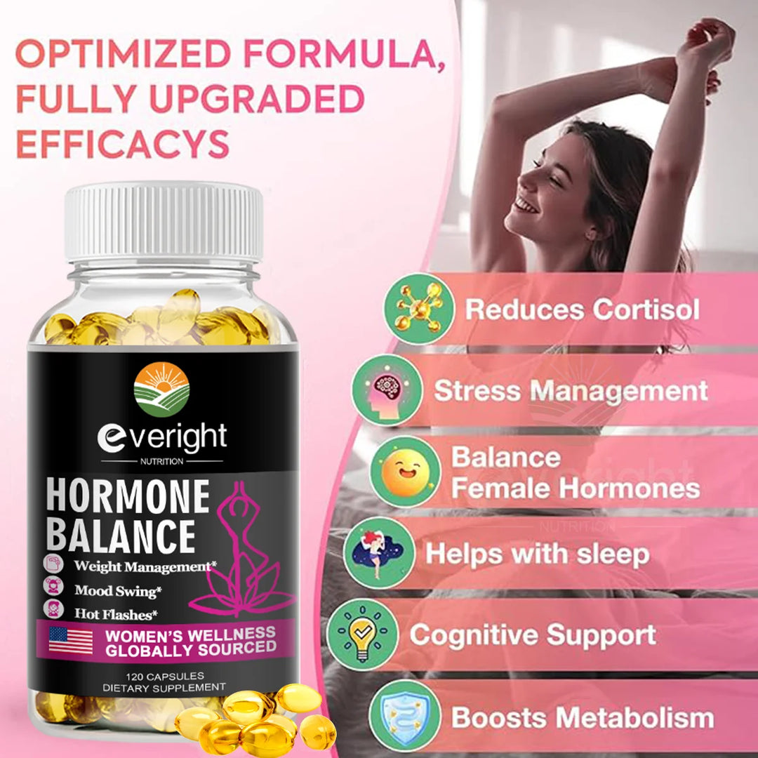 Women’s Hormone Balance Capsules – Menopause &amp; Stress Support