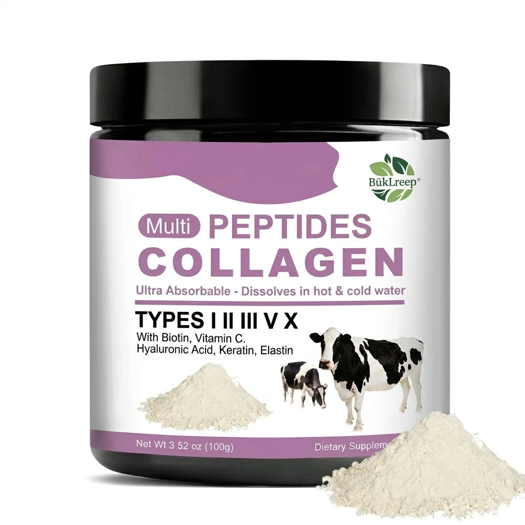 Premium Multi-Peptides Collagen Supplement with Vit C, Keratin for Women&