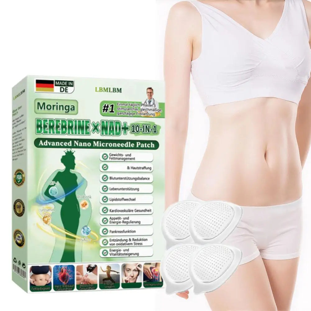 Moringa Berberine NAD+ Microneedle Patch – Weight Management