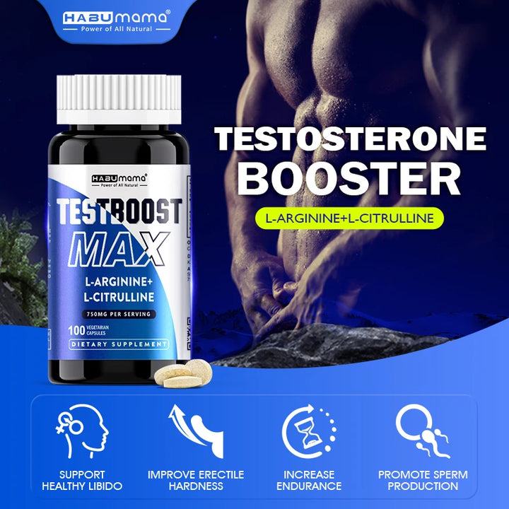 100 Caps | L-Arginine + L-Citrulline Complex | Energy &amp; Enlargement  Size Growth Male Support | Experts Clinically Studied