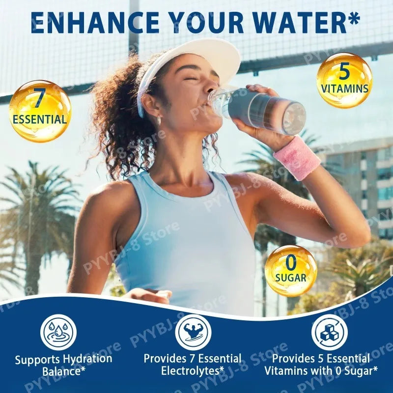 Lenm Electrolyte Drink Mix – Sugar-Free, 24 Sticks