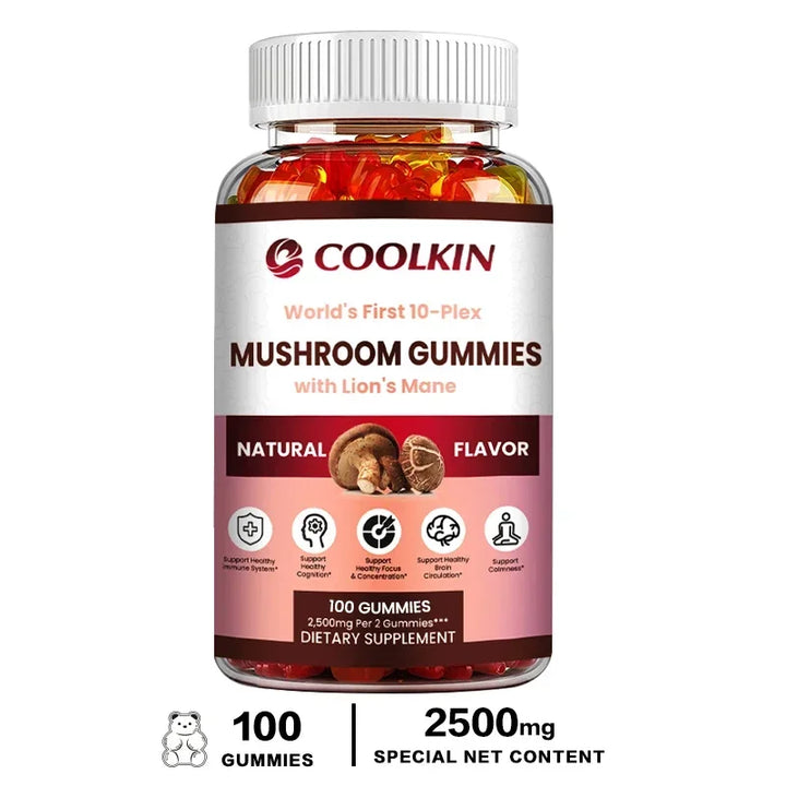 Mushroom Gummy Complex – Maitake, Shiitake &amp; Lion’s Mane