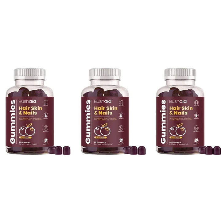 BushAid Hair, Skin &amp; Nails Gummies – Vitamin Complex