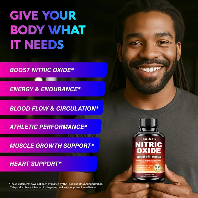 Nitric Oxide Pre-Workout Booster – Energy &amp; Endurance