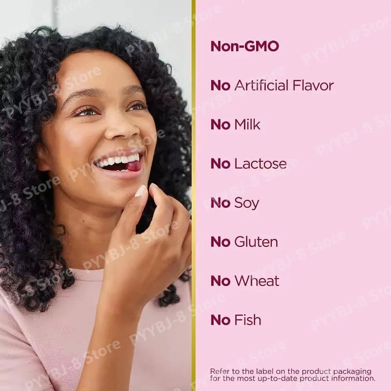 Biotin Gummie Strawberry Flavor with 6000Mcg Biotin &amp; Vitamin Support Healthy Hair Skin and Nails 80pcs Nutritional Supplement