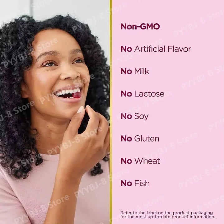Biotin Gummie Strawberry Flavor with 6000Mcg Biotin &amp; Vitamin Support Healthy Hair Skin and Nails 80pcs Nutritional Supplement
