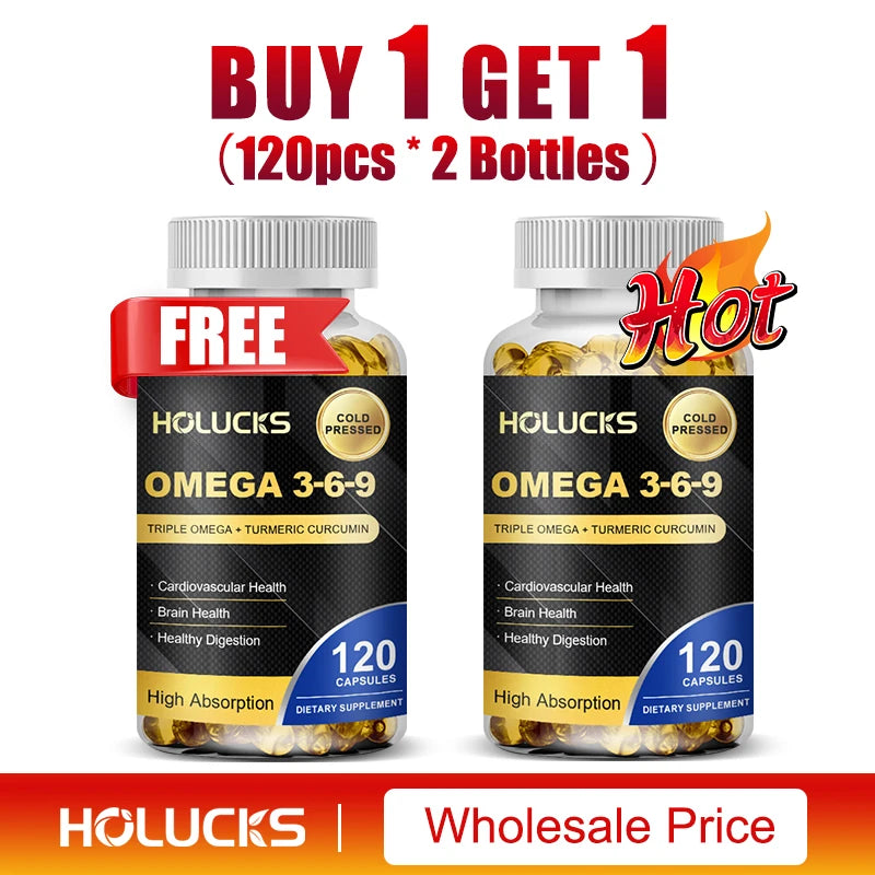 Omega 3-6-9 Fish Oil Capsules – Heart &amp; Brain Support