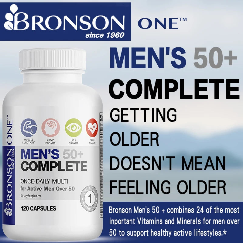 Men’s 50+ Multivitamin &amp; Multimineral – 120 Capsules