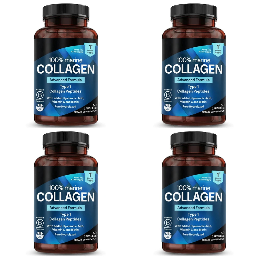 Marine Collagen Capsules – Hyaluronic Acid, Vitamin C &amp; Biotin