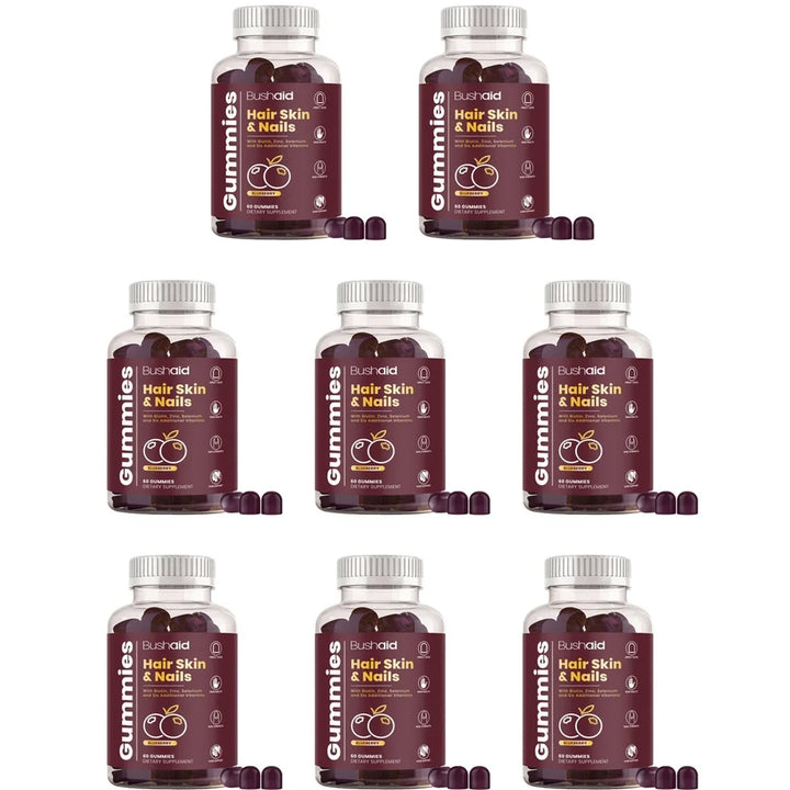 BushAid Hair, Skin &amp; Nails Gummies – Vitamin Complex