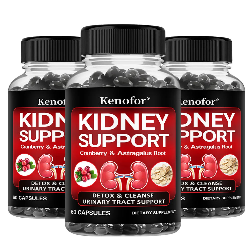 Kidney Support Supplement - with Cranberry for Normal Urinary Tract Health and Bladder Health, Healthy Kidney Function