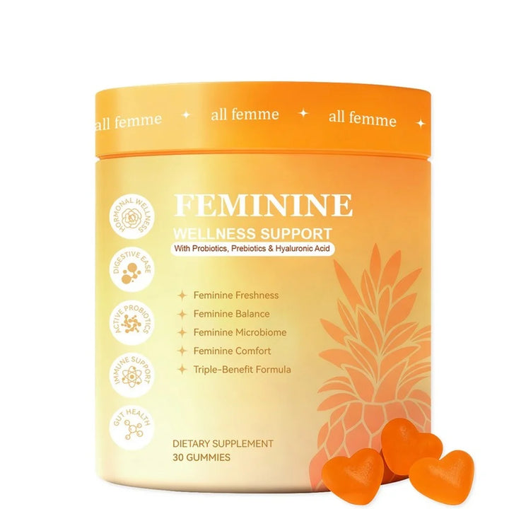 Women’s Feminine Wellness Gummies – B6, Zinc &amp; Inulin