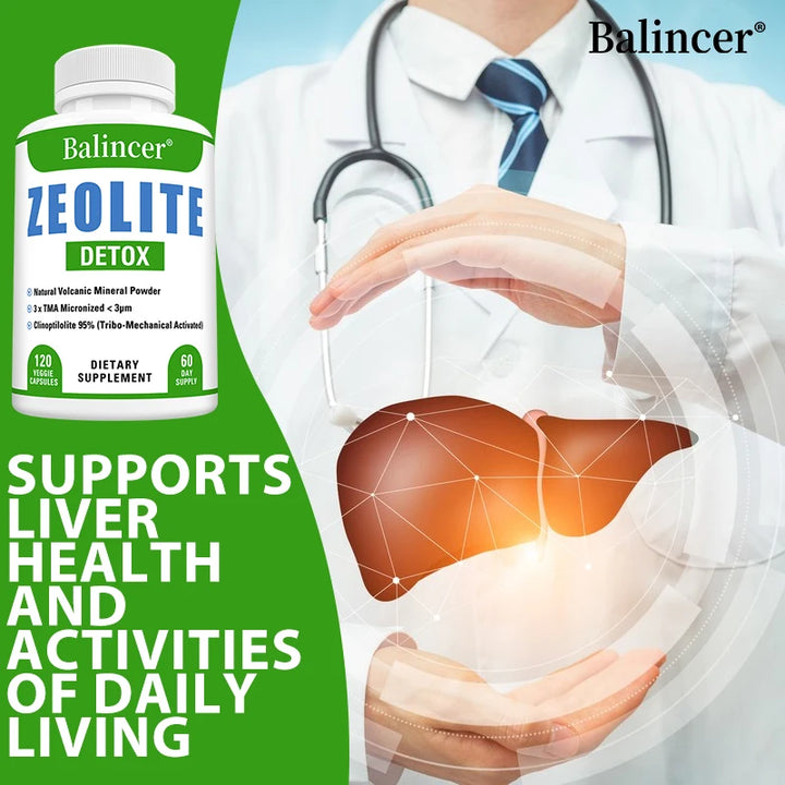 Zeolite is a pure natural mineral that supports kidneys, digestive system health, enhances immunity, and removes toxins