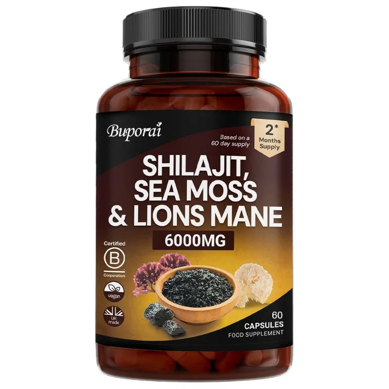 Shilajit 3-in-1 with Sea Moss &amp; Lion’s Mane
