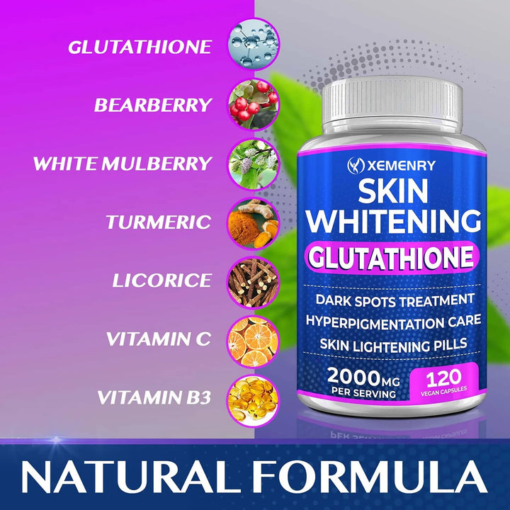 Glutathione Skin Support Capsules – 120 Count