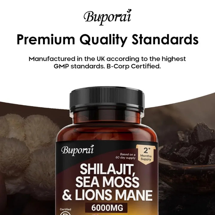 Shilajit 3-in-1 with Sea Moss &amp; Lion’s Mane
