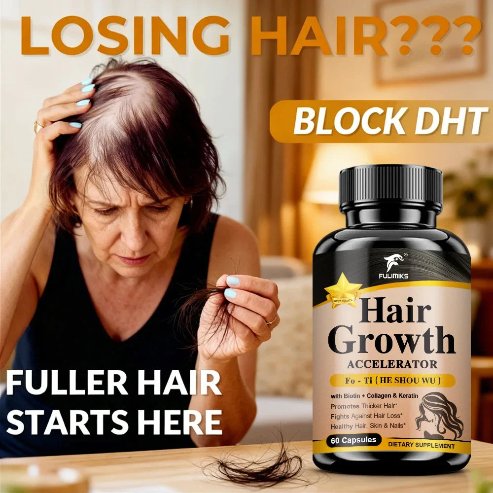 Hair Growth Vitamins Capsules – Hair, Skin &amp; Nails Support