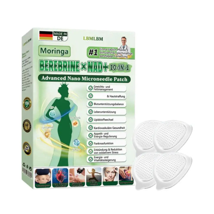 Moringa Berberine NAD+ Microneedle Patch – Weight Management